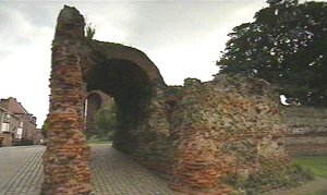 Colchester - Reste der Stadtmauer