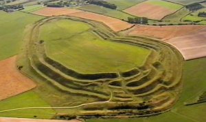 Maiden Castle in Dorset, 43 n.Chr. von den Römern erobert