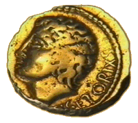 Münze mit dem Namen Vercingetorix