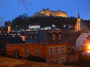 Kulmbach und Plassenburg bei Nacht