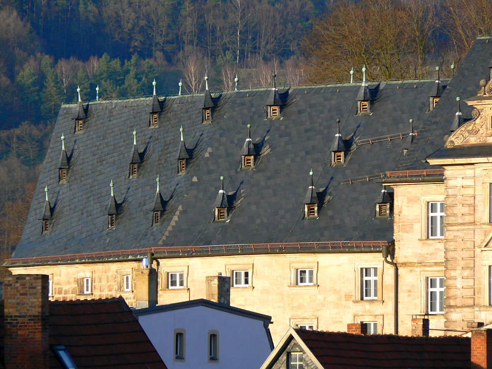 Dachfenster am Langheimer Amtshof in Kulmbach