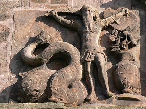 Sandstein-Relief