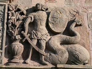 Sandstein-Relief