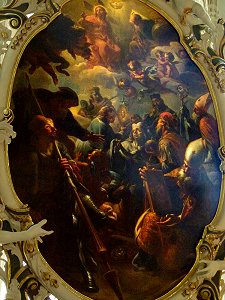 Die heiligen Schirmherren Böhmens von Peter Johann Brandl