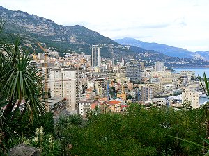 Monaco vom Exotischen Garten gesehen