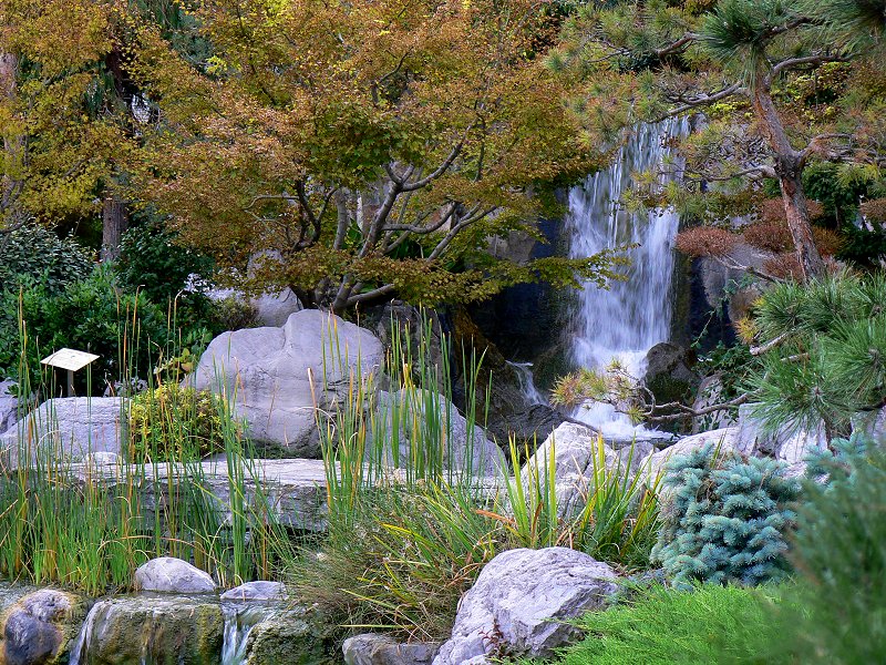 Wasserfall im Japanischen Garten