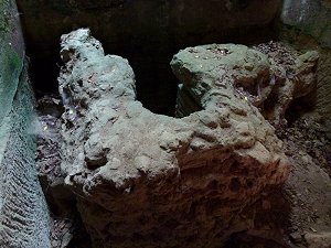 Toilette der Sibylle aus antikem römischem Zement?
