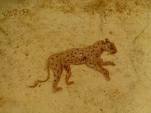 Abbildung eines Leoparden oder Geparden