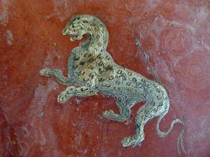Leopard oder Gepard in Fresko