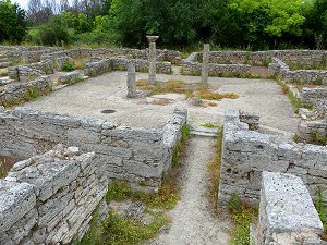 Ein römisches Atrium mit Impluvium
