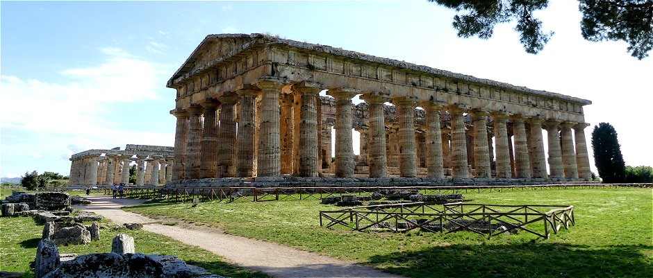 Der Poseidon-Tempel (Neptun-Tempel) in Paestum
