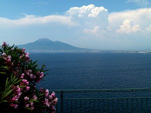 Der Vesuv am Golf von Neapel