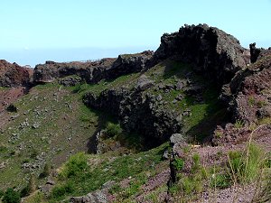 Weg am Kraterrand des Vesuv