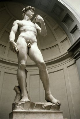 Statue David - Bilder von Kunstwerken Michelangelos als Kunstdruck und Poster