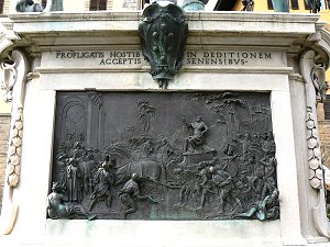 Flachrelief Eroberung Sienas