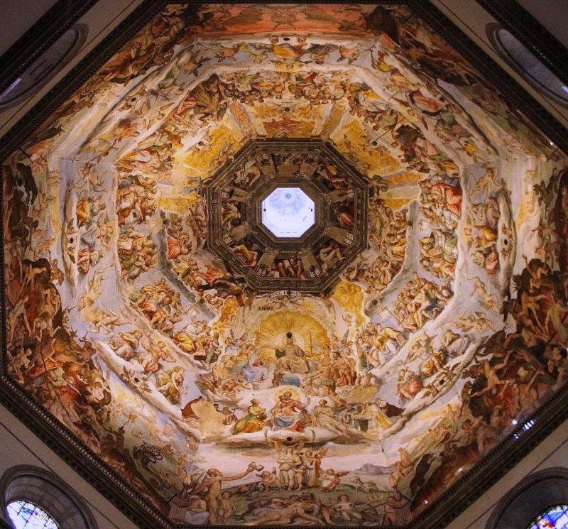 Fresken in der Kuppel des Doms von Florenz