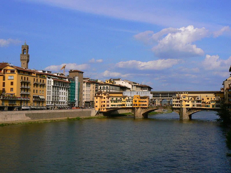 Die Brücke Ponte Vecchio in Florenz
