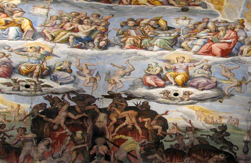 Fresken in der Kuppel des Doms von Florenz