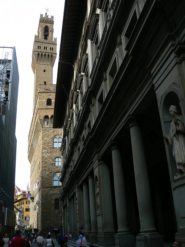 Die Uffizien und der Palazzo Vecchio