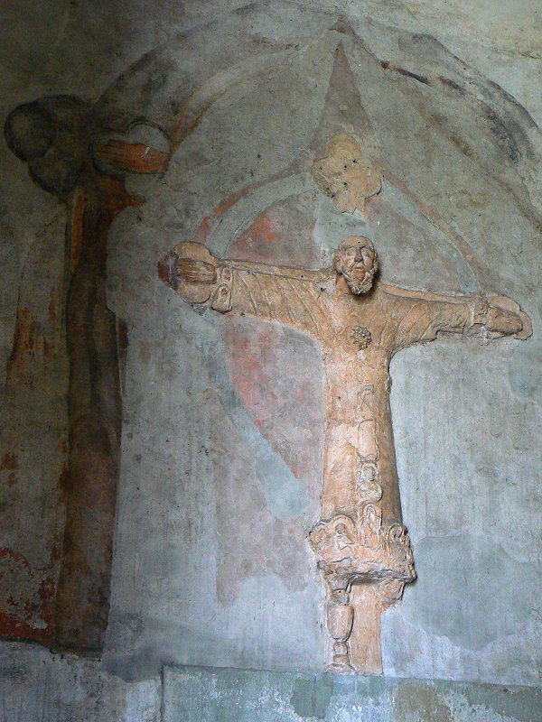 Kruzifix im Stadttor Porta San Donato in Lucca