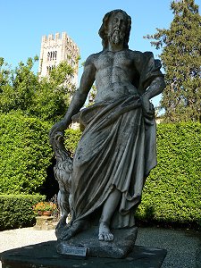 Göttervater Zeus (Jupiter) mit dem Adler