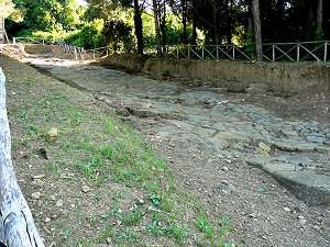 Römische gepflasterte Straße