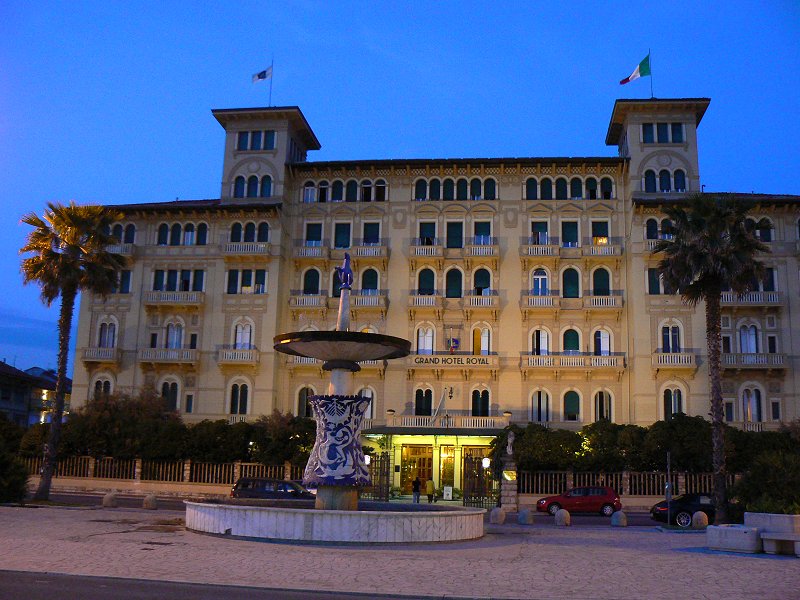 Das Grand Hotel Royal in Viareggio