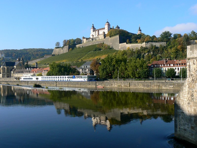 Die Festung Marienberg am Main in Würzburg